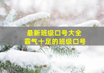 最新班级口号大全 霸气十足的班级口号